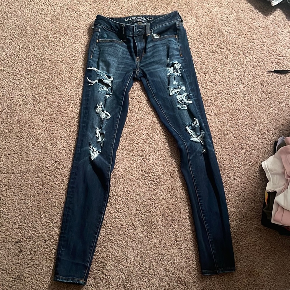 American eagle ripped jeans